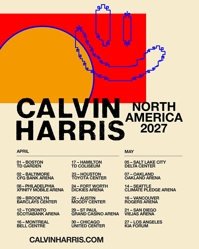 Calvin Harris Tour NA 2027